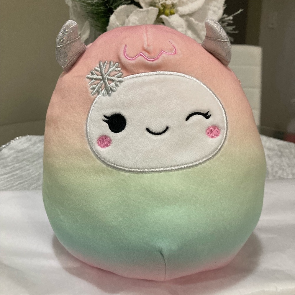 Squishmallows Pink and Green Stuffed Animal